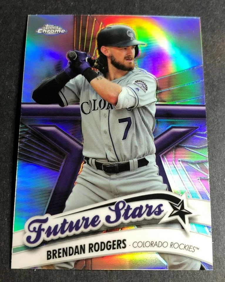 2020 Topps Chrome FUTURE STARS Refractor BRENDAN RODGERS Rockies #FS-12 - Image 1 of 1