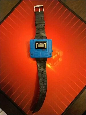 Montre robot Bleu vintage 80 / Époque Transformers G1 Popy Non Testée Figurine  - Photo 1/4