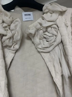 Blazer Moschino Barato Y Chic Hecho en Italia Hermoso Elegante Mujer Tostado Foto 1 de 4