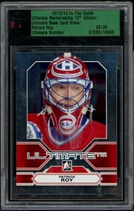 2012-13 ITG Ultimate Memorabilia Silver Patrick Roy MTL 25/30 - Bild 1 von 2