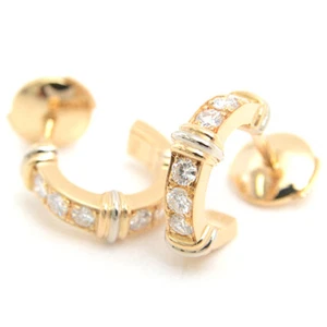 Cartier contessa Earrings Diamond Yellow Gold Au750 K18 P0019700 - Picture 1 of 9