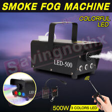 Smoke Machine RGB LED Party Club Disco DJ Effect Wireless Control-500W Fogger