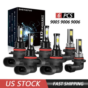 Faros LED Hi&Lo + Kit de bombillas antiniebla para Toyota Corolla 2005 2006 2007 2008 - Imagen 1 de 12
