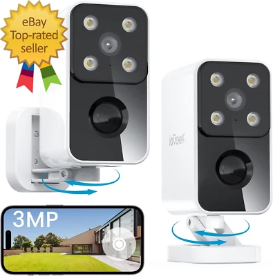 Security Cameras Wireless Outdoor Pan Rotating 180° Home Outdoor Security Camera - Image 1 of 4