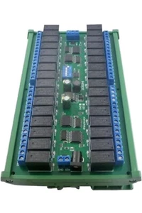 Placa conmutadora relé multifunción 32 canales Modbus RTU RS485 DC12/24V puerto UART - Imagen 1 de 7