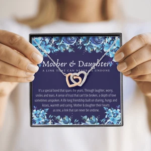 Mother & Daughter - Happy Mother's Day Necklace - Birthday, Graduation Gift - Picture 1 of 12