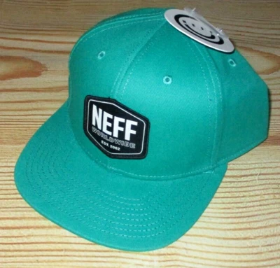 Boné ajustável masculino neff verde chapéu snapback tamanho único - Imagem 1 de 3