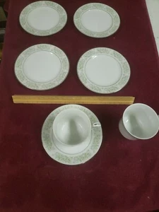 Vajilla Taihei China Primavera 7 Piezas Hecha en Japón - Imagen 1 de 8