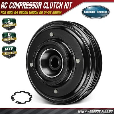 AC Compressor Clutch Kit for Audi A4 2000-2002 2004 Sedan Wagon A6 01-05 Sedan Foto 1 de 4