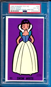 1962 Dynamic Toy Walt Disney Figur Jumbo Card #93 Snow White PSA 4 - Bild 1 von 2