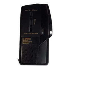 Optimus MiCRO-37 Voice Activated Microcassette Recorder Radio Shack PARTS&REPAIR - Picture 1 of 7