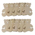 50pcs 41*48mm Wood Bear Shape Clips  for Party Wedding Decoration