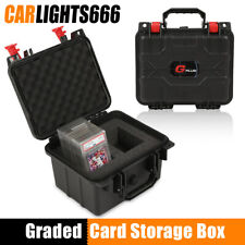 50 Graded Card Storage Case Box Waterproof Protector Deep For Sport Trading Card