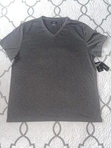 NWT Alfatech by Alfani Grey Stretch V-Neck Shirt Men’s Size XXL - Picture 1 of 6