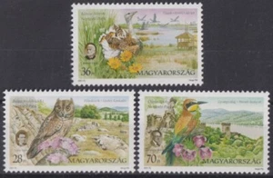 F-EX39913 HUNGARY MNH 2001 BIRD AVES OWL BUHOS & FLOWER. - Picture 1 of 1