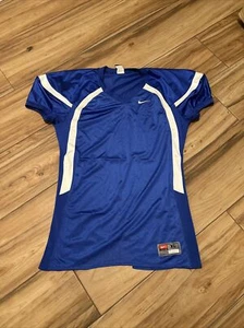 Nike Fußball Trikot Herren Large Crack Back Game Practice Blau Unbedruckt - Bild 1 von 7