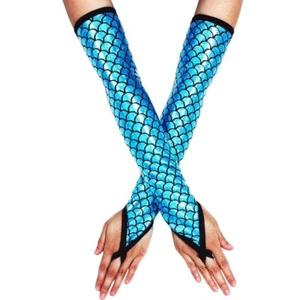 Clothing Accessories Performance Gloves Mermaid Scale Evening Prom Decor Party - Picture 1 of 13
