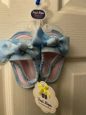 Sandalias First Steps Talla 3 (6-9 Meses) Niñas con Arco *NUEVAS con Etiquetas* i1 Foto 1 de 3