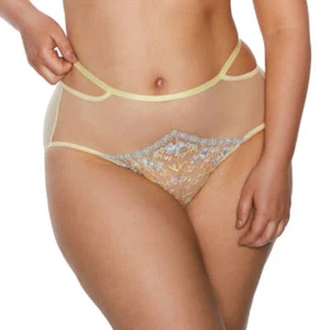 Soft High Waist Tulle Brief Panty Plus Size Underwear Kinga P8215 - Picture 1 of 3