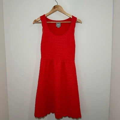 Vestido para mujer Maeve Anthropologie XS naranja sin mangas texturizado fiesta Foto 1 de 4