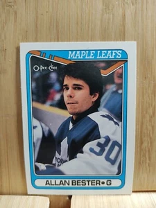 Tarjeta de hockey ALLAN BESTER 1990 O-PEE-CHEE #32 Hojas de Arce NHLPA - Imagen 1 de 2