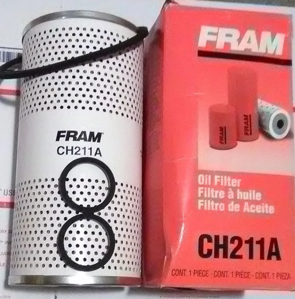 2 filtros de aceite de cartucho CH211A FRAM nuevos GMC Chevrolet C7000 C70 Cummins diésel Foto 1 de 1