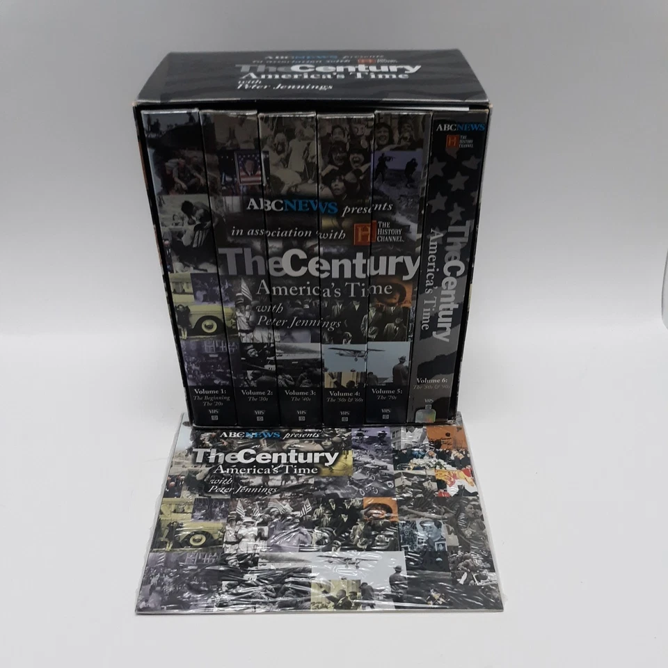 The Century - Americas Time (VHS, 6-Tape Set) History Channel ABC News Like New - Image 1 of 1