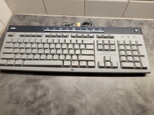 vintage hp keyboard  with shortcut keys 5183 gray - Picture 1 of 5