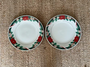 Tienshan 10,5" Runde Deck The Halls Abendessen (2) Teller - Bild 1 von 3