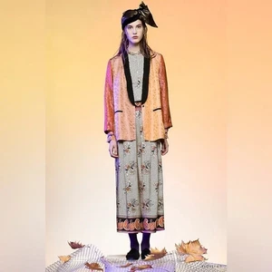 Forte_Forte Damen Smoking Sakko "Autunno" Runway Orange Jacquard - Bild 1 von 10