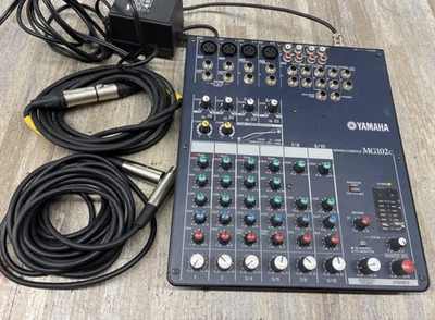 Yamaha MG102c 10 Input Analog Stereo Mixer Console W/AC Power & MIC CABLE NICE - Image 1 of 4