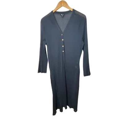 Billabong Women's Black Gauze Button Front Side Slits Swim Cover Size X-Small - Imagem 1 de 4