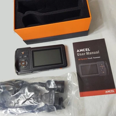 ANCEL HD431 Heavy Duty Truck Scanner Diesel OBD2 Diagnostic DPF Regen 6+9+16 Pin Foto 1 de 4