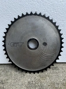 Plato GT Flycutter Piñón 44t Old School BMX Freestyle Dyno Disco Plateado - Imagen 1 de 14