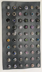 Menge 60 Ingwer Druckknopf Stil 12mm Knopf Charms Verschiedene Materialien Stile C - Bild 1 von 6