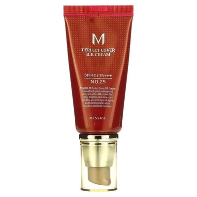 M Perfect Cover B.B Cream, SPF 42 PA+++, No. 25 Warm Beige, 1.7 oz (50 ml) - Image 1 of 4