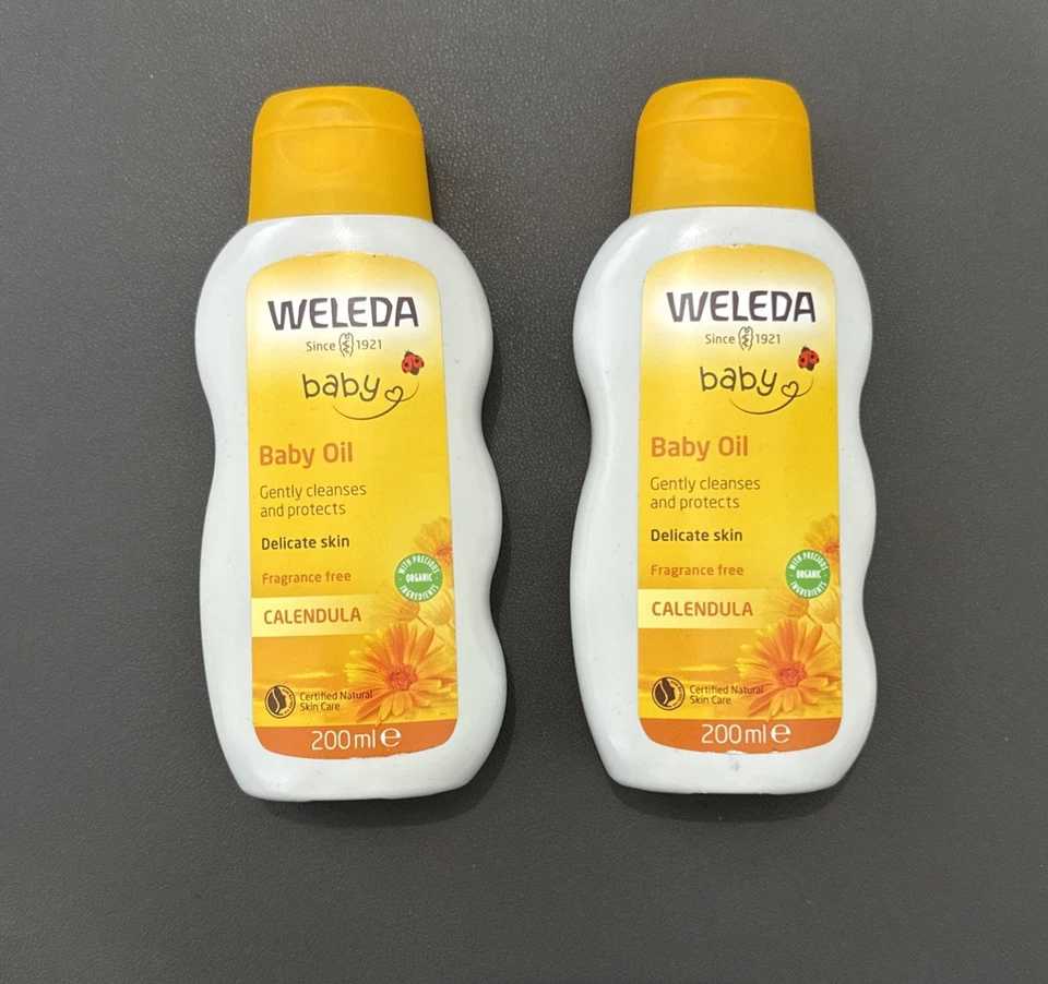 ✨2x Weleda baby Calendula Baby Oil Fragrance Free 200ml✨ - Image 1 of 2