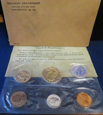 1960 U.S. Mint Proof Set as Issued by the US Mint w/Envelop & COA - Image 1 of 4