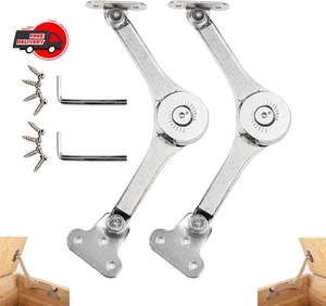 Toy Box Hinges Soft Close - Heavy Duty Lid Support 50lb/2pcs (APFFSY) - Picture 1 of 6