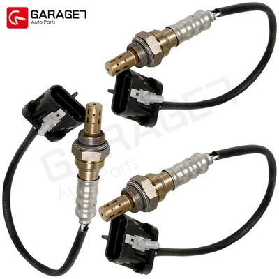 Sensor de oxígeno O2 aguas arriba y abajo para Chevrolet S10 GMC Sonoma 1996-2001 4,3 L 3 piezas Foto 1 de 4