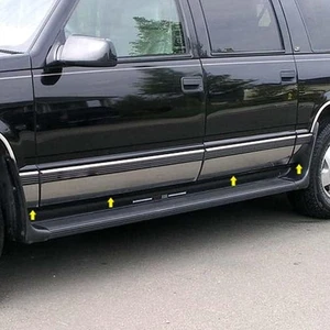 Polished Rocker Panel Trim for 2021-2023 Chevy Suburban [4pcs] - Bild 1 von 4