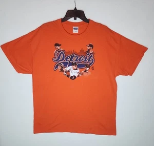 Detroit Tigers Mens XL T-Shirt Orange MLB 2015 Season - Picture 1 of 7