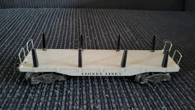 Vintage Lionel Lines Gray Log Car No. 2411 O Gauge - Image 1 of 4