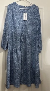 Neu mit Etikett Joyours Boho Blumen Frühling Kleid Größe Large - Bild 1 von 7