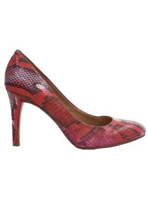 Nine West Women's Heels UK 7 Red Animal Print 100% Other Court - Image 1 of 4