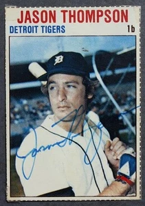Detroit Tigers Jason Thompson autographed 1979 Hostess baseball card VINTAGE --- - Afbeelding 1 van 1