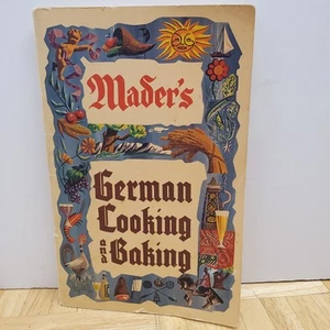Maders German Cooking and Baking PB 1977 Wetzel Brothers Inc - Picture 1 of 9