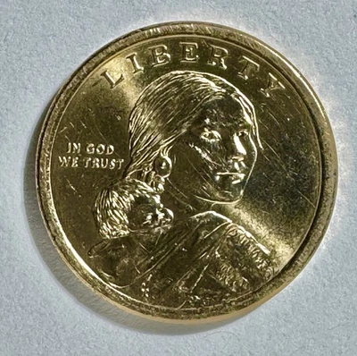 Moneda de dólar nativo americano D Sacagawea 2010 sin circular 8922 Foto 1 de 3