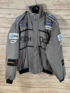 Genuine Vintage Mercedes Bomber Jacket L Ex Cond. Grey, Early Y2K. - Picture 1 of 6