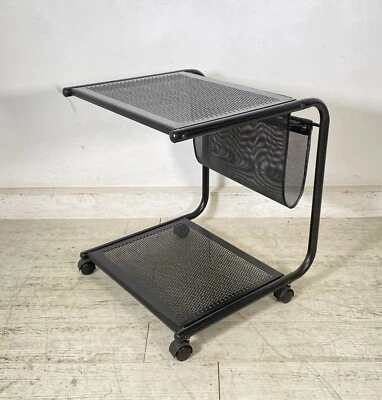 CARRELLO BAR DESIGN ANNI 90 TROLLEY CART VINTAGE ITALIA PORTARIVISTE BAR SERVICE - Immagine 1 di 4